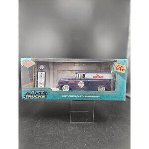 1957 Chevrolet Suburban Die-Cast Model Chevron Gasoline Jada Just Trucks Display